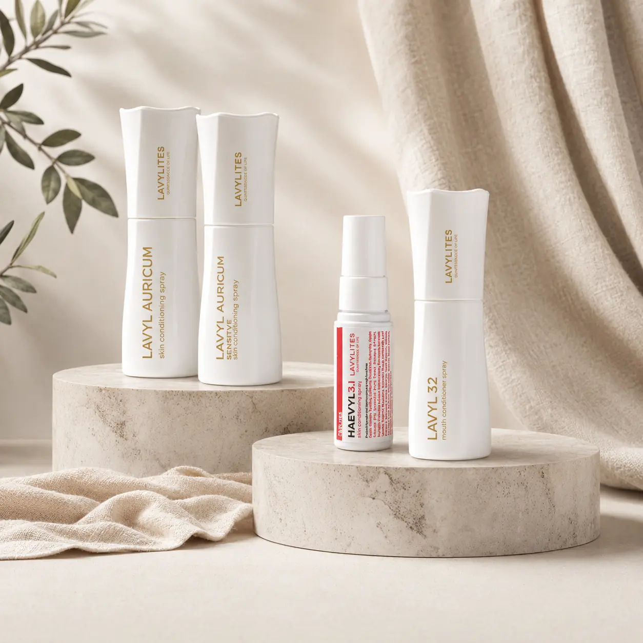 Protocole de base Lavylites avec Lavyl Auricum, Lavyl Auricum Sensitive, Haevyl 3.I et Lavyl 32
