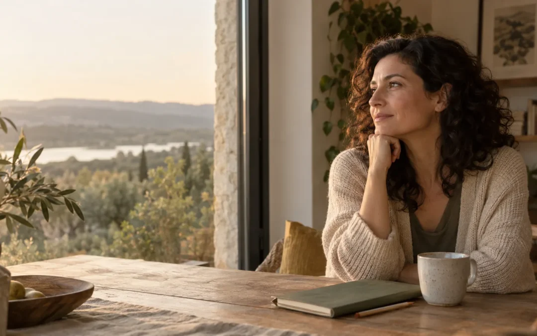 Femme prenant le temps de retrouver ce qu’elle veut